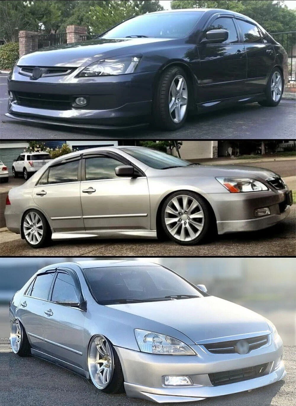 For 2003-2007 Honda Accord 4 Door Sedan Mugen Style Window Visor Sun Rain Guards