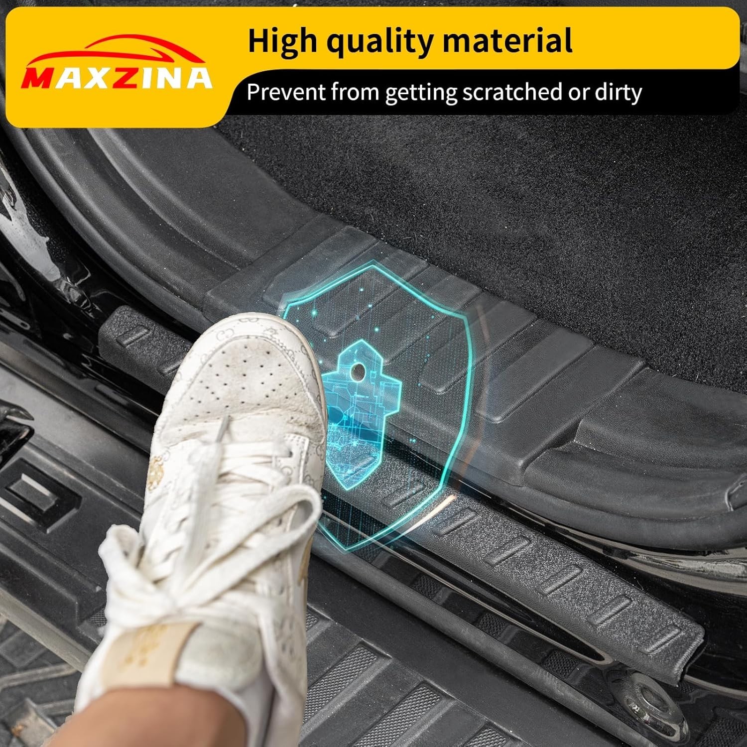 For 2021-2025 Ford F150 Door Sill Protector Side Step Protector Step Guard