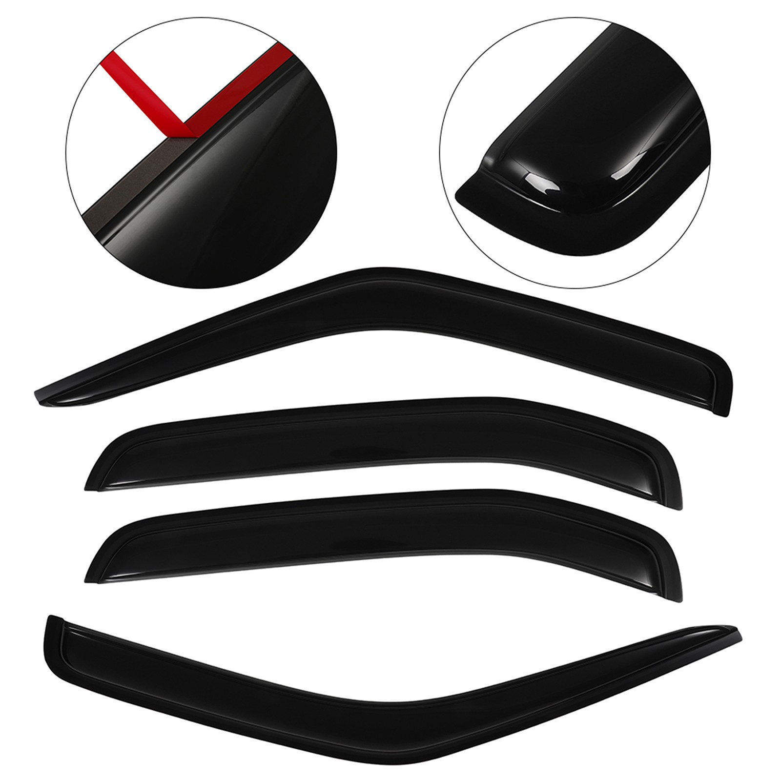 Window Visor Vent Rain Shades Guards Deflectors For 2000-2004 Nissan Xterra