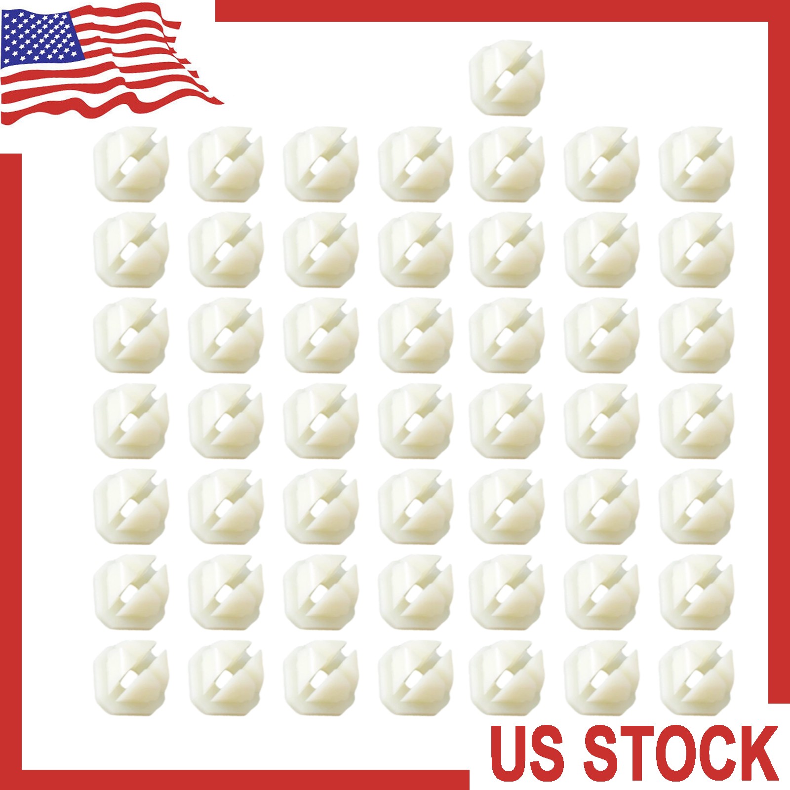 50pcs Nylon Trim Screw Nuts- 5/16″ Sq Hole- Bezel Grille etc For GM Replaces
