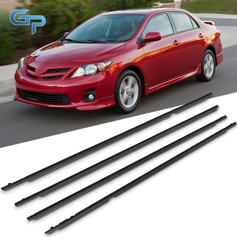 Car Window Weatherstrip Moulding Trim For Toyota Corolla 2009 2010 2011 2012