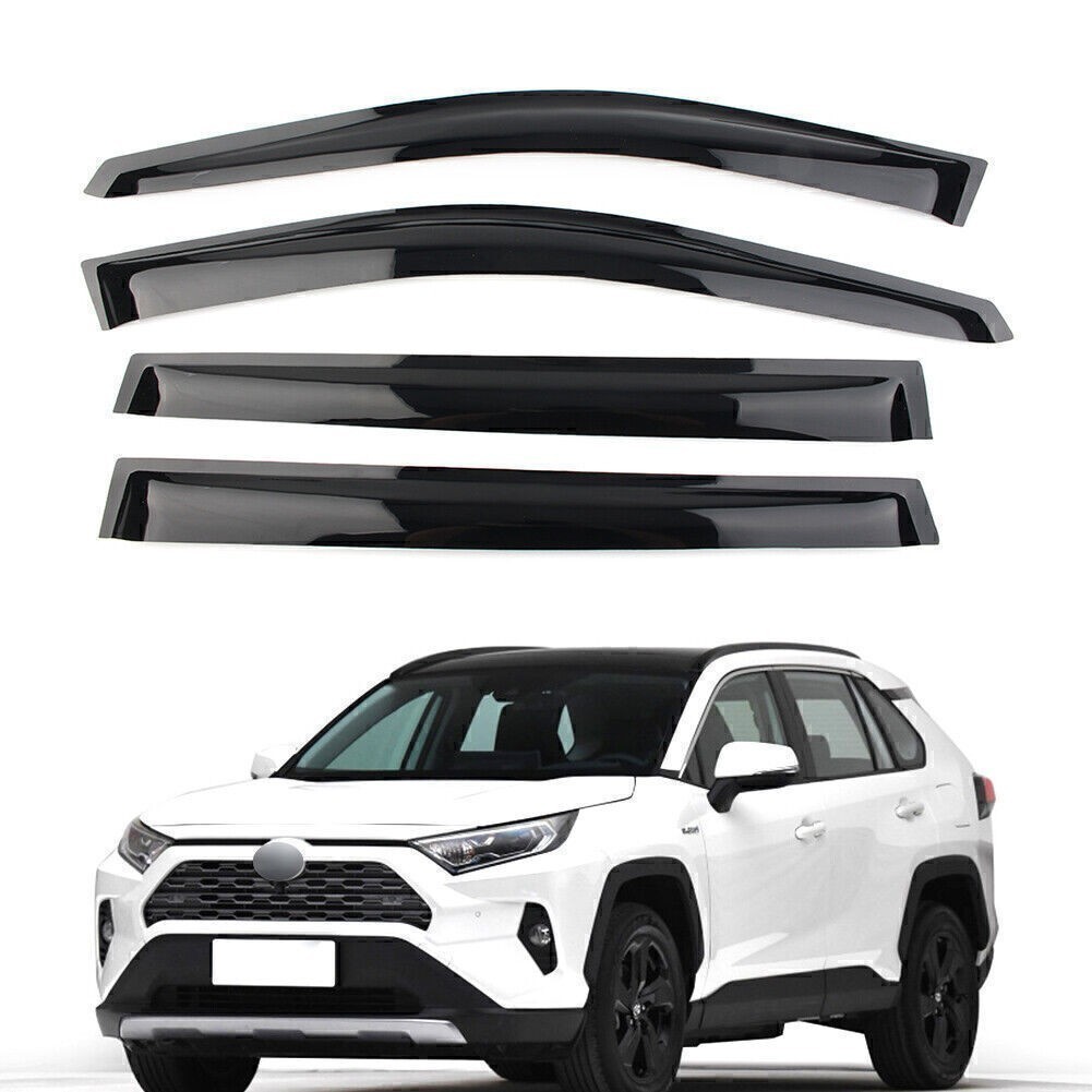 Side Window Visors Deflector Rain Guard Deflector Fit Toyota RAV4 2019 2020