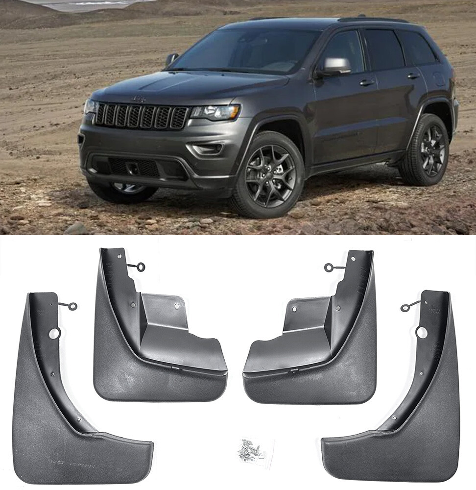 4 Pcs OE Style Mud Flaps Mud Guards Splash Kit For 11-22 Jeep Grand Cherokee
