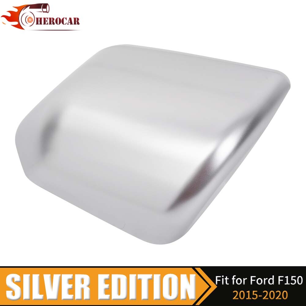 🌟 For 2015 2016 2017 2018 2019 2020 Ford F150 Mirror COVERS Skull Caps SILVER