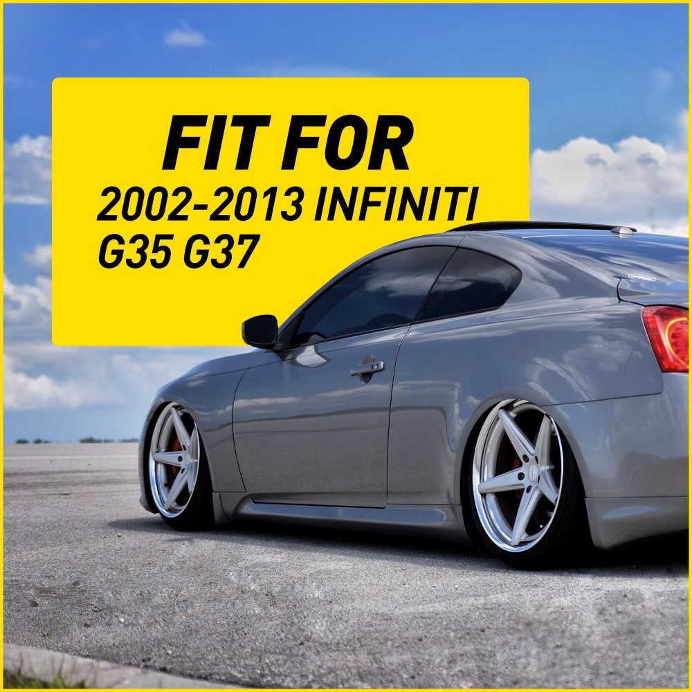 For Infiniti G35 G37 2002-2013 Carbon Fiber Window Pillar Posts Door Trim 6x EXC