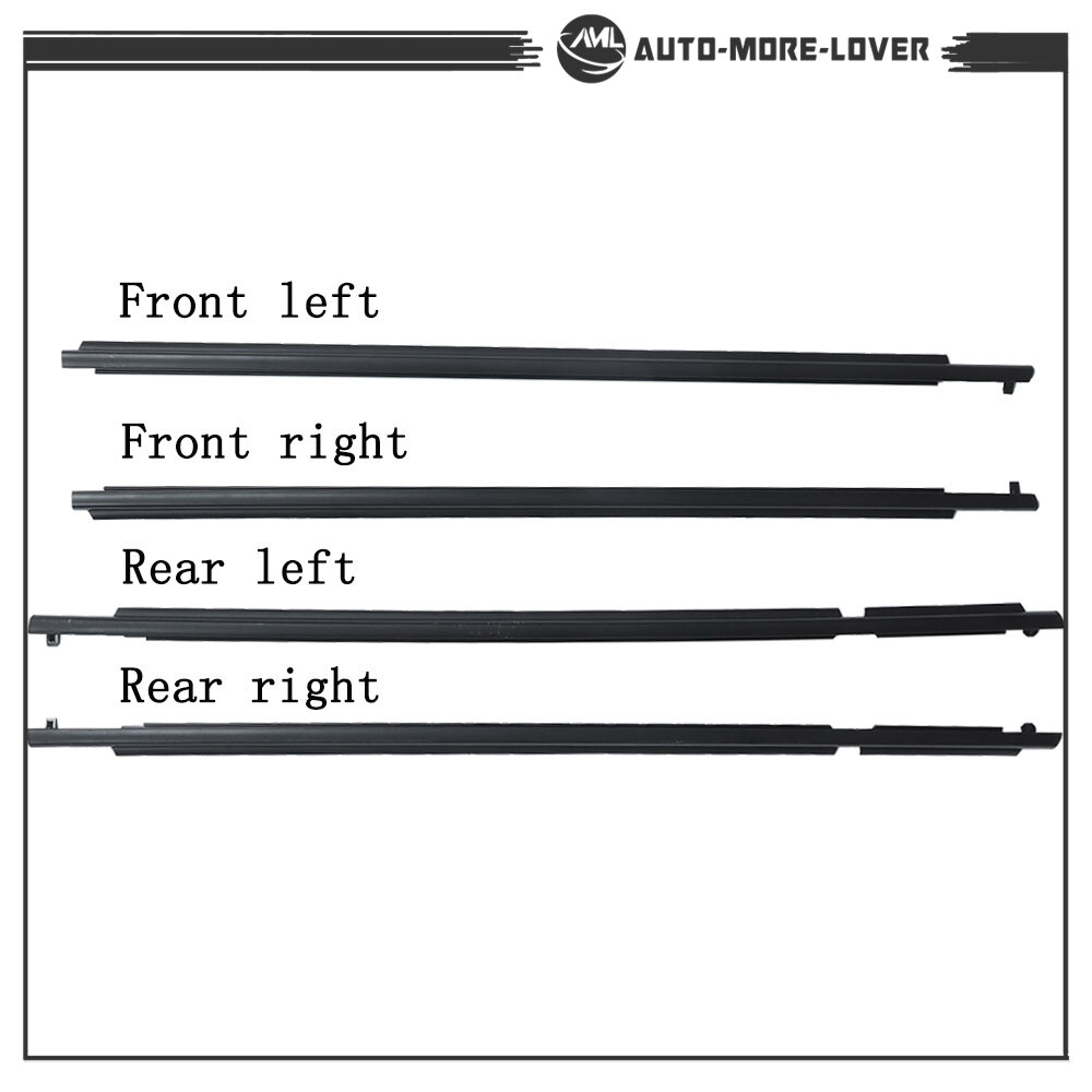 4PCS For Toyota RAV4 2006 2007 2008 Window Weatherstrip Seal Belts Outer