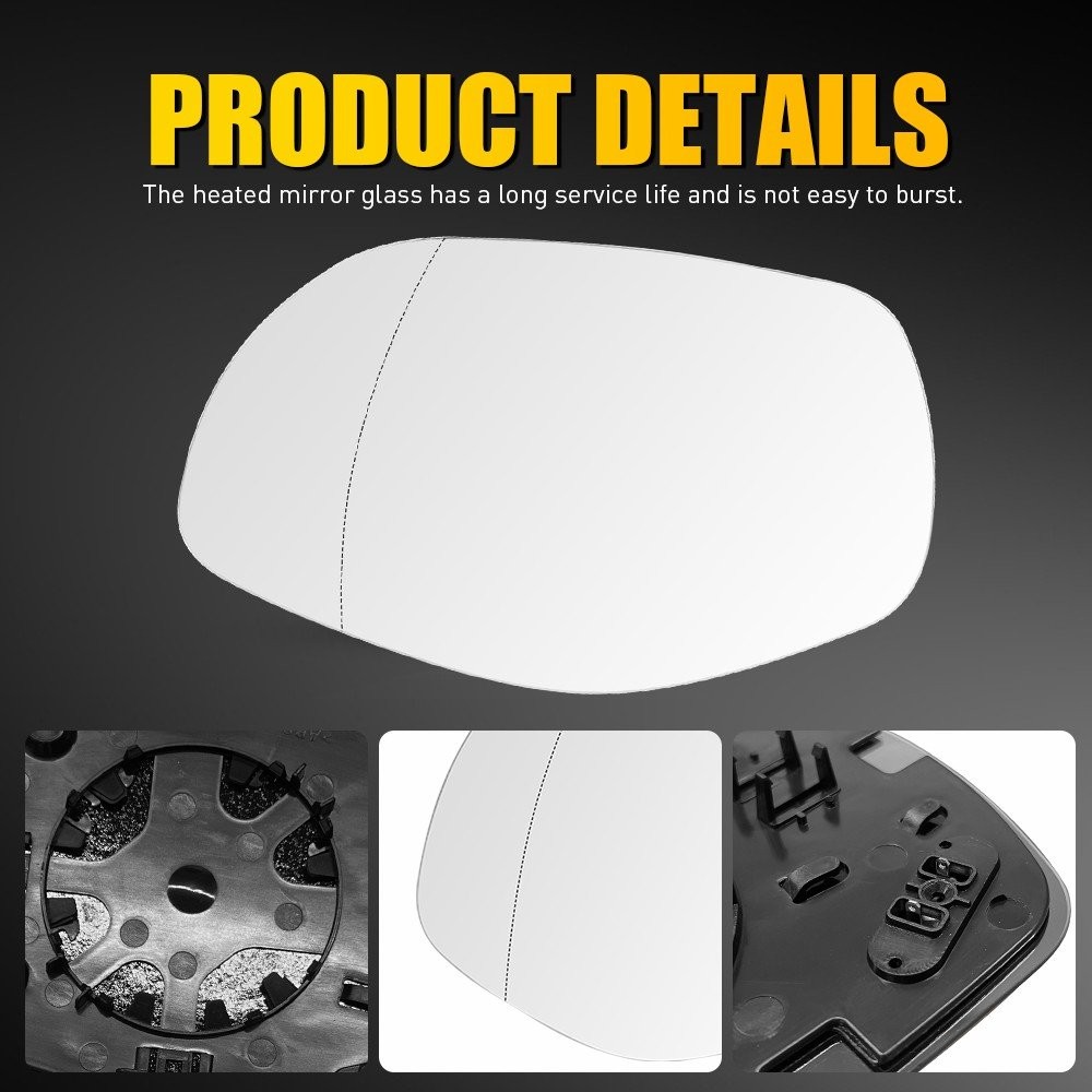 For 2008 2009 2010 PORSCHE CAYENNE LEFT LH DRIVER HEATED MIRROR GLASS OEM 1-10x