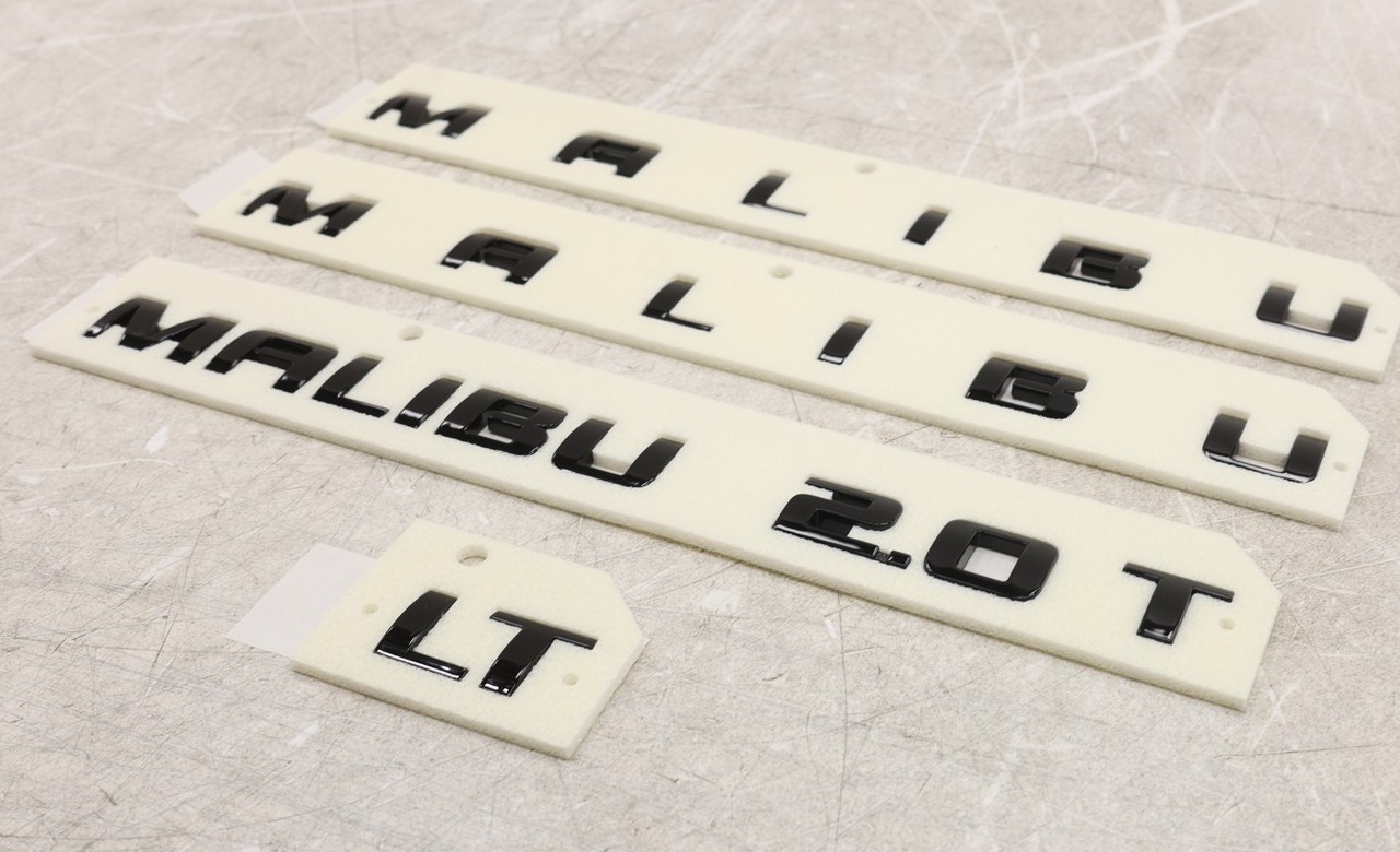 NEW OEM GM Gloss Black Malibu Emblem Set 84023560 Chevrolet Malibu 2017-2025