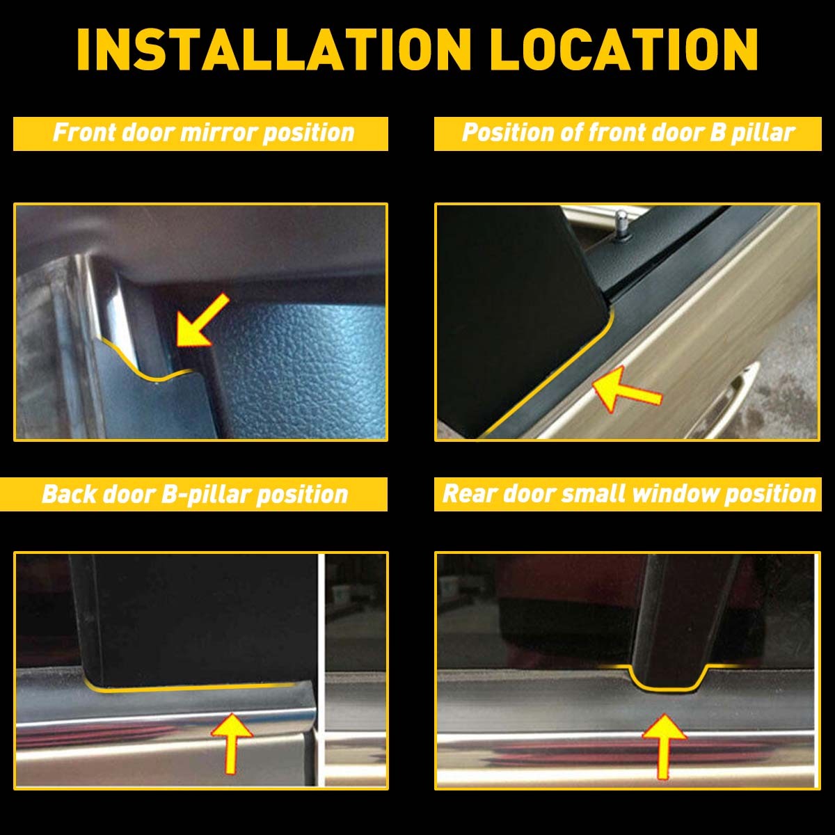 Rubber Seal Strip Car Door Window Trim Edge Molding Protector Guard Weather 4M