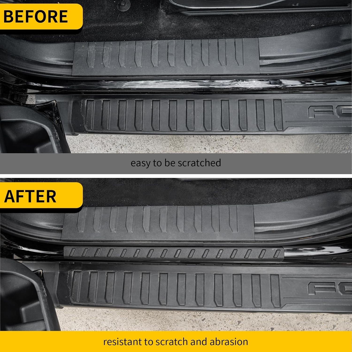 For 2021-2025 Ford F150 Door Sill Protector Side Step Protector Step Guard