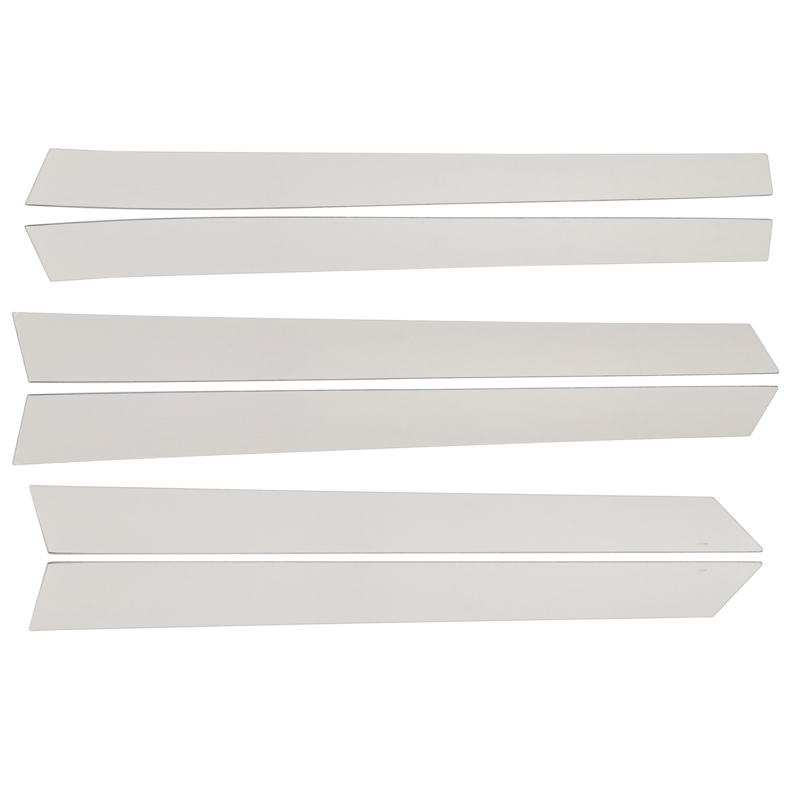 6x Chrome Pillar Posts Door Trim For 2007-2011 Honda CRV Mirror Cover Window
