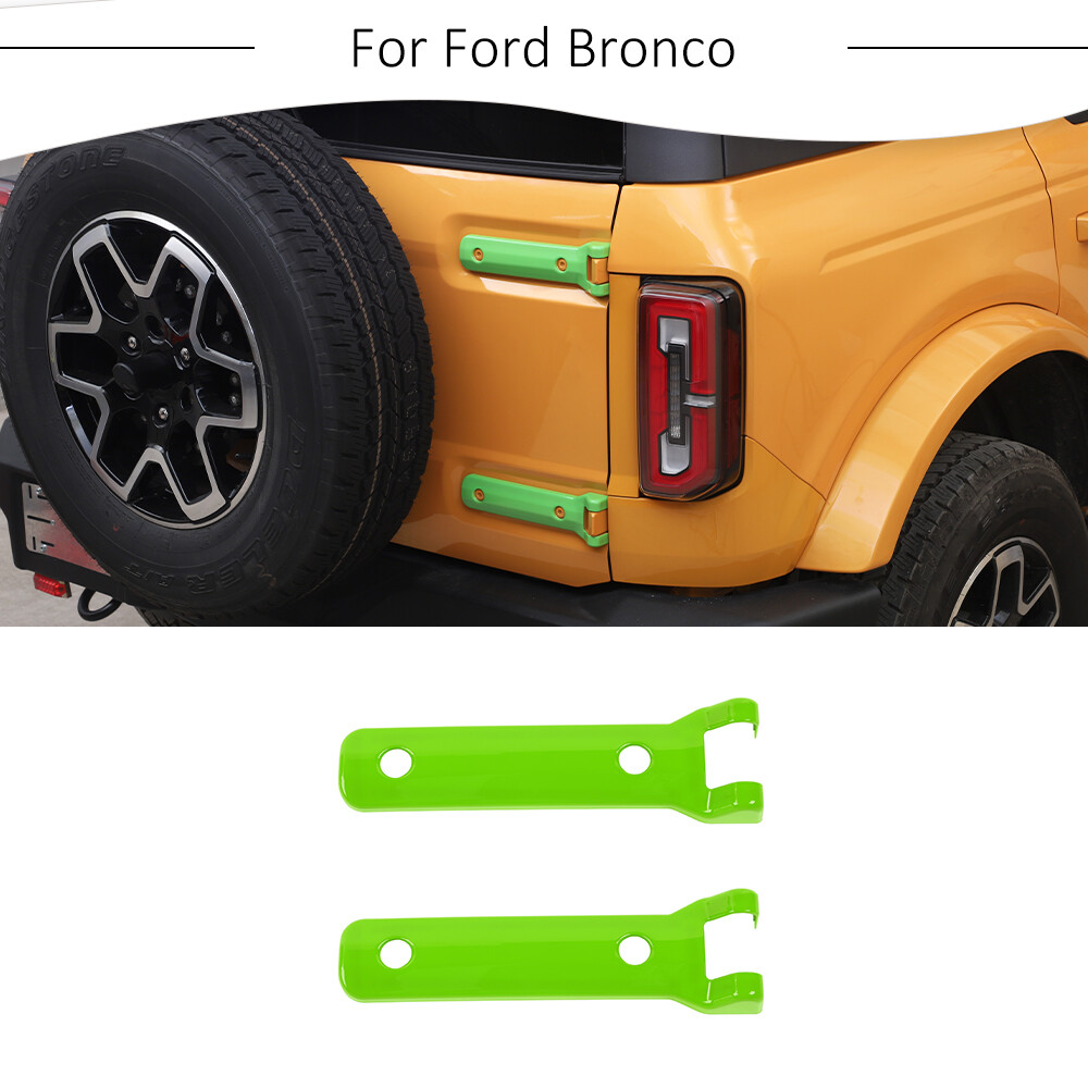 2x Tailgate Door Hinge Covers Trim For Ford Bronco 2021+ Baby Green Accessories