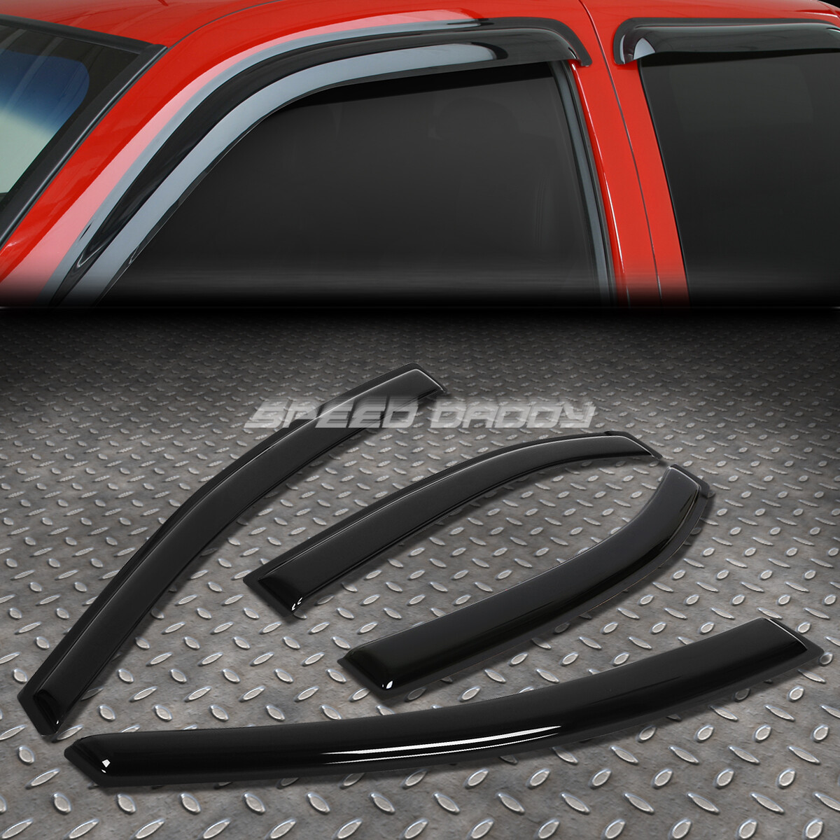 SMOKE TINT WINDOW VISOR SHADE/SUN WIND/RAIN DEFLECTOR FOR 12-16 UB HATCHBACK