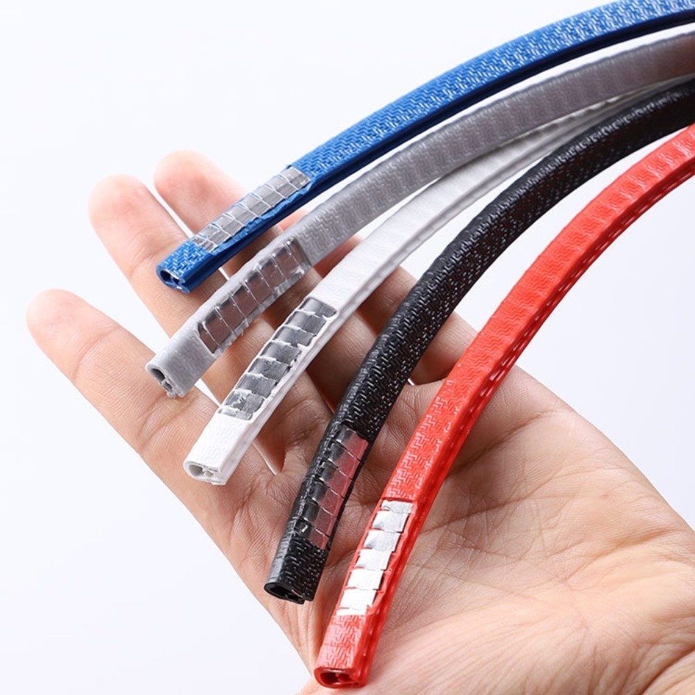 U Shaped Anti Collision Strip for Car Door with Metal Clip Secure Grip