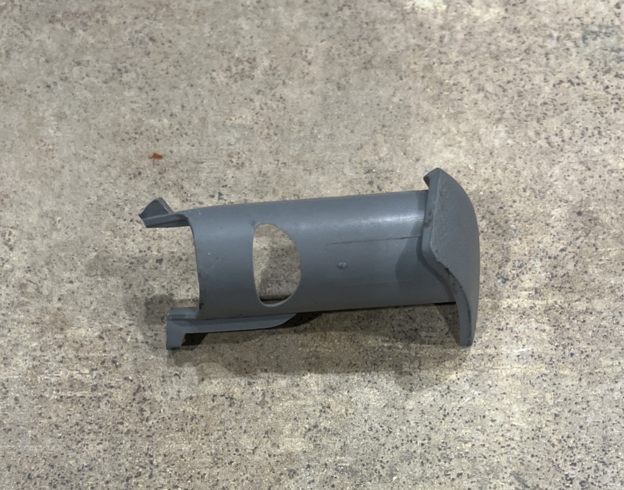Light Ash Gray Driver Side Center Pillar Upper Trim Panel Bolt Cap (23203899)