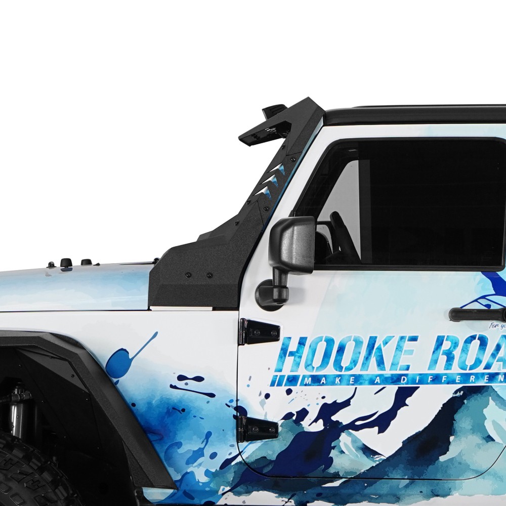 FIT 2007-2018 JEEP WRANGLER JK STEEL WINDSHIELD FRAME ARMOR GUARD W/LED LIGHTS