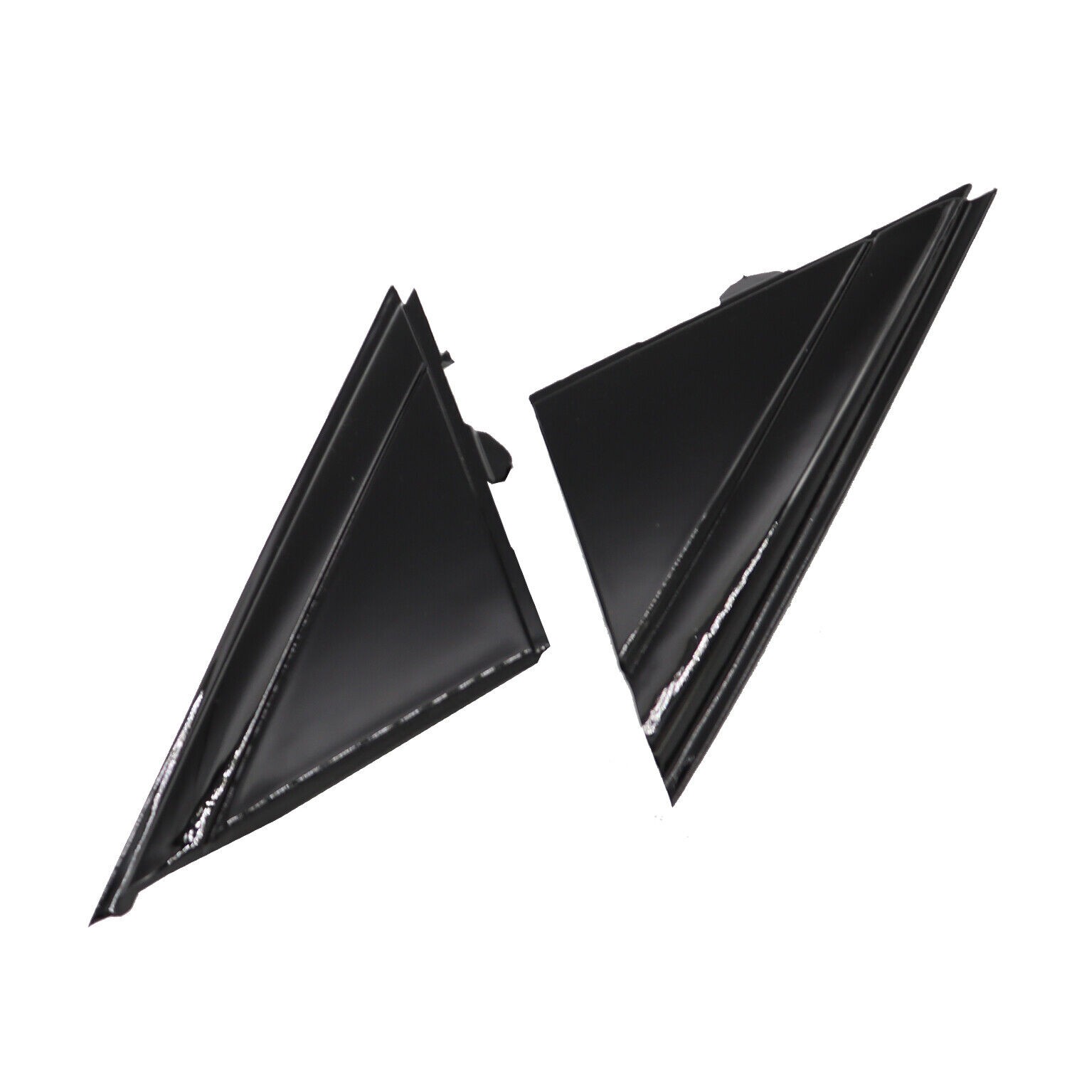 Left+Right Window Fender Side Mirror Corner Molding Trim For Fiat 500 2012-2019