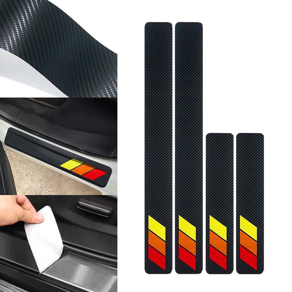 Car Door Plate Scuff Sill Cover For Nissan Anti Scratch Decal Sticker Protector
