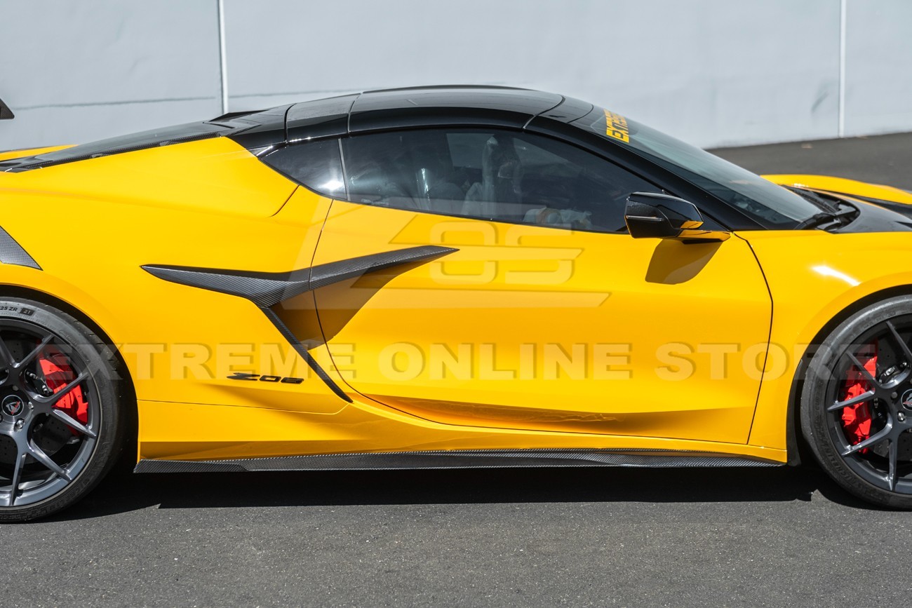 For 23-Up Corvette C8 Z06 | EOS Performance CARBON FIBER Side Skirts Extension