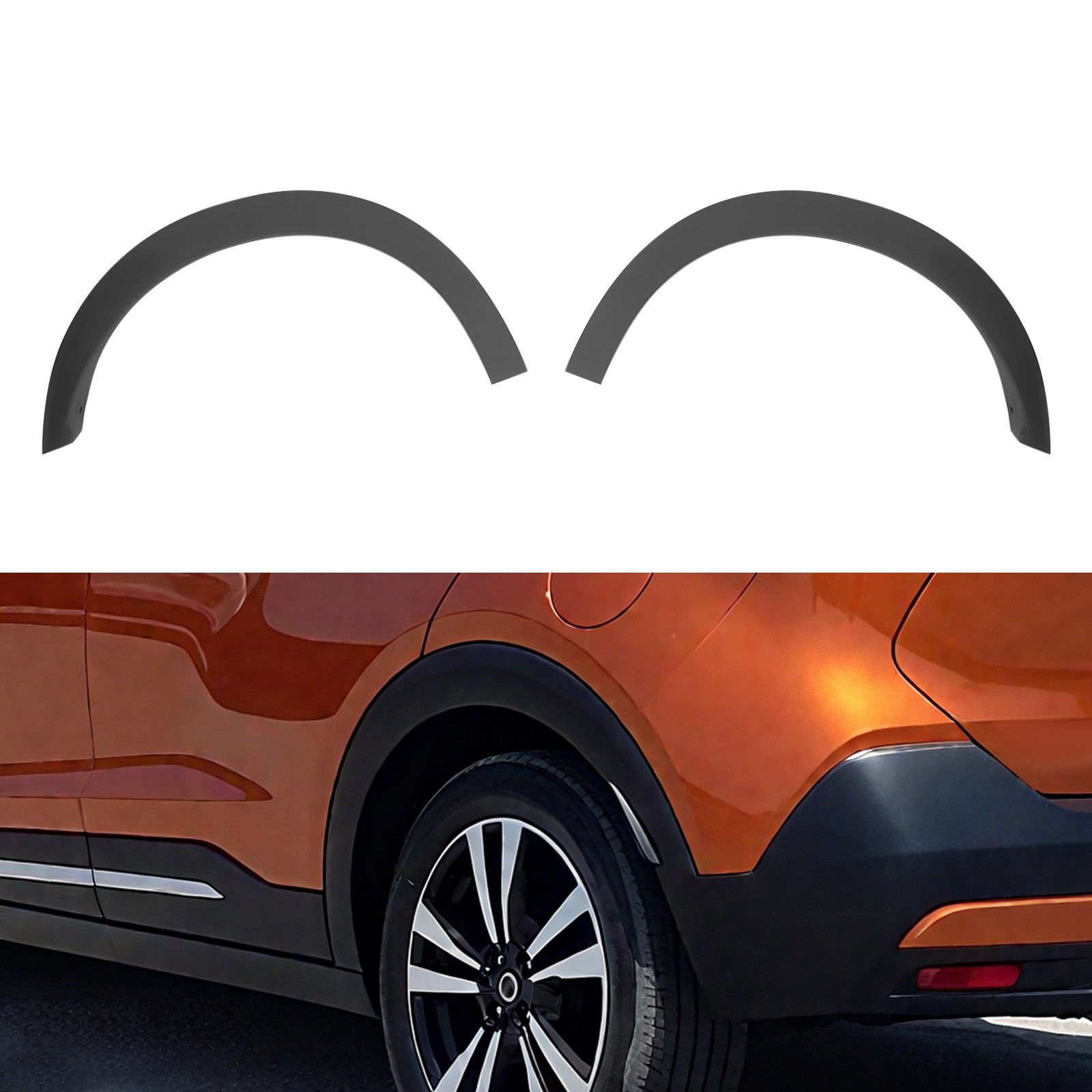 Pair Rear Left+Right Side Fender Trim Replacement For 2018-2020 Nissan Kicks