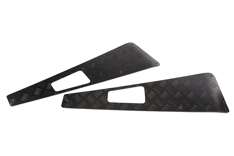 Aluminum Hood Wing Top Protectors Pair For Land Rover Defender 90 110 2004-2018