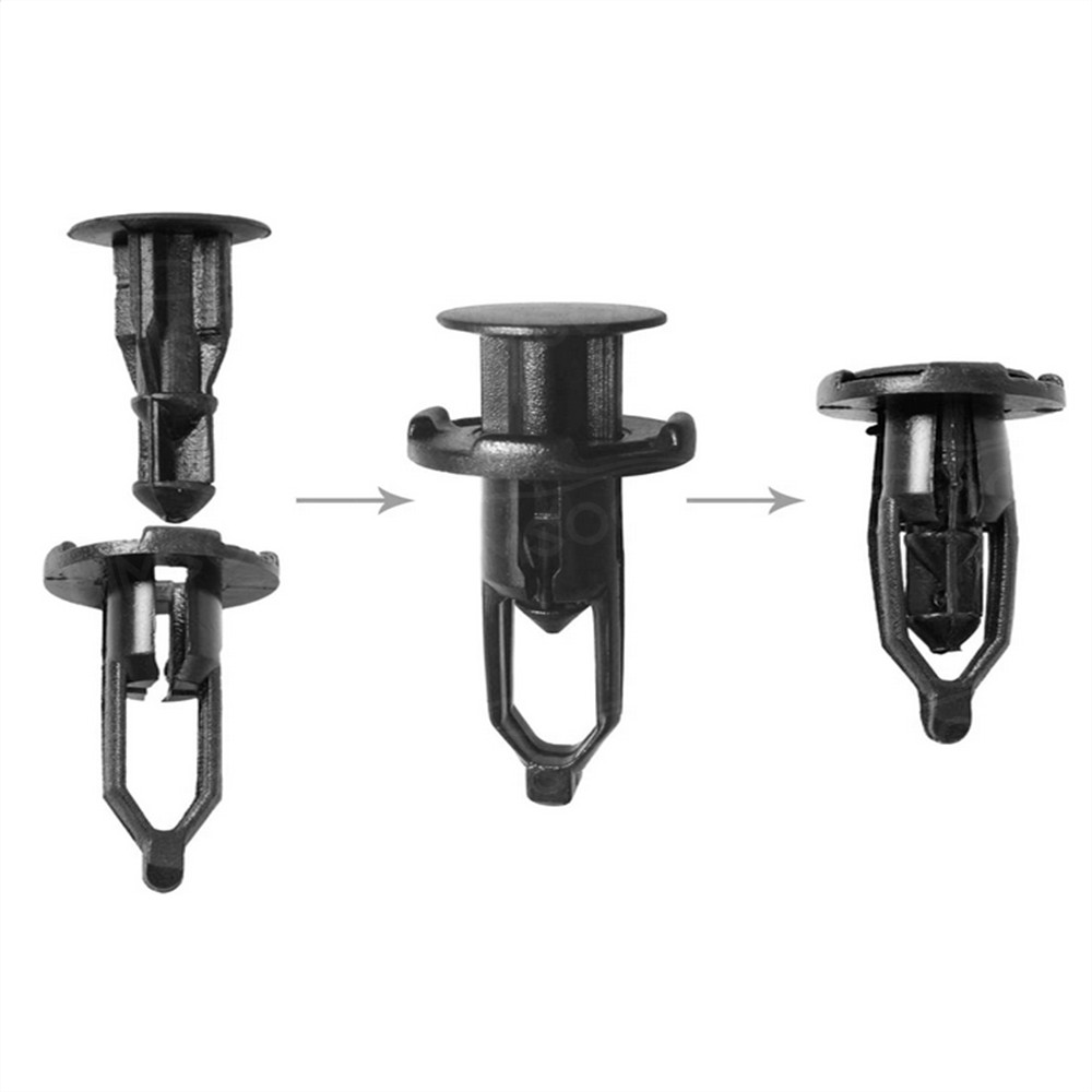 100 Pcs Bumper Trim Panel Fender Engine Push Pin Rivet Clips For Toyota Lexus AA