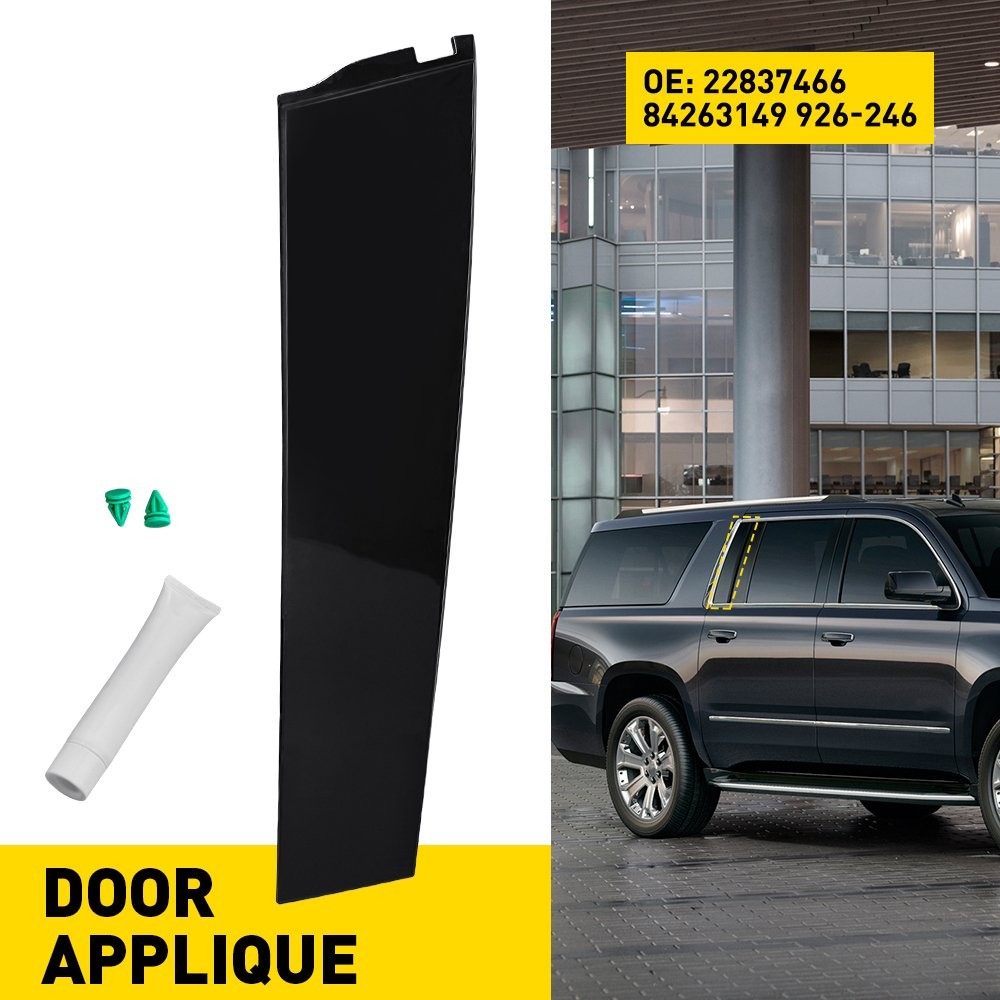 For 2015-2018 Chevy GMC Cadillac Left&Right B-Pillar Door Window Moldings 1/2/6x