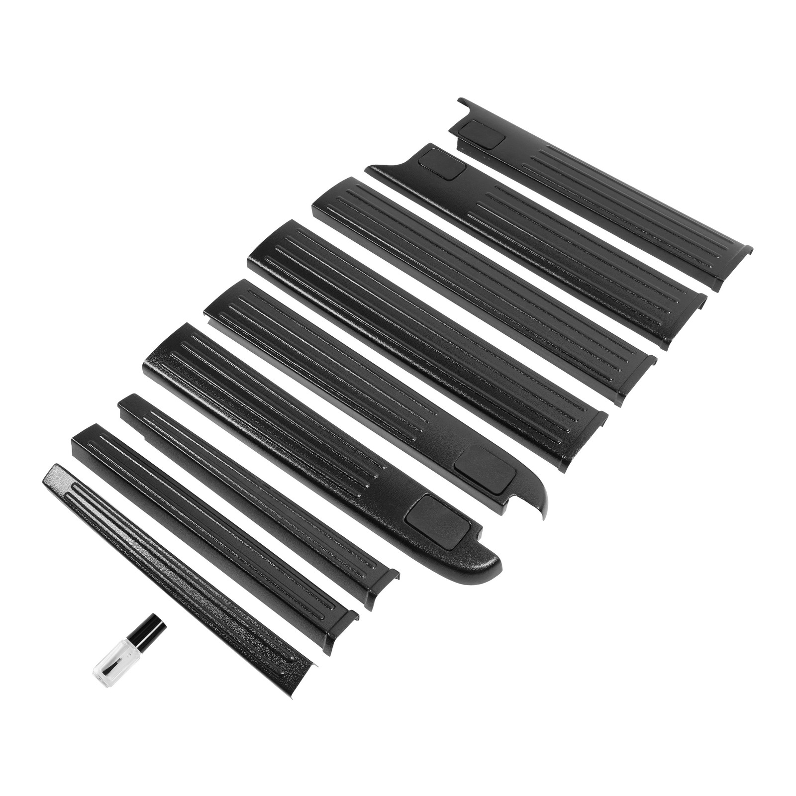 Pair of 6.5′ Bed Rail W/Tail Gate Cover Cap Molding For Ford F150 2004-2008
