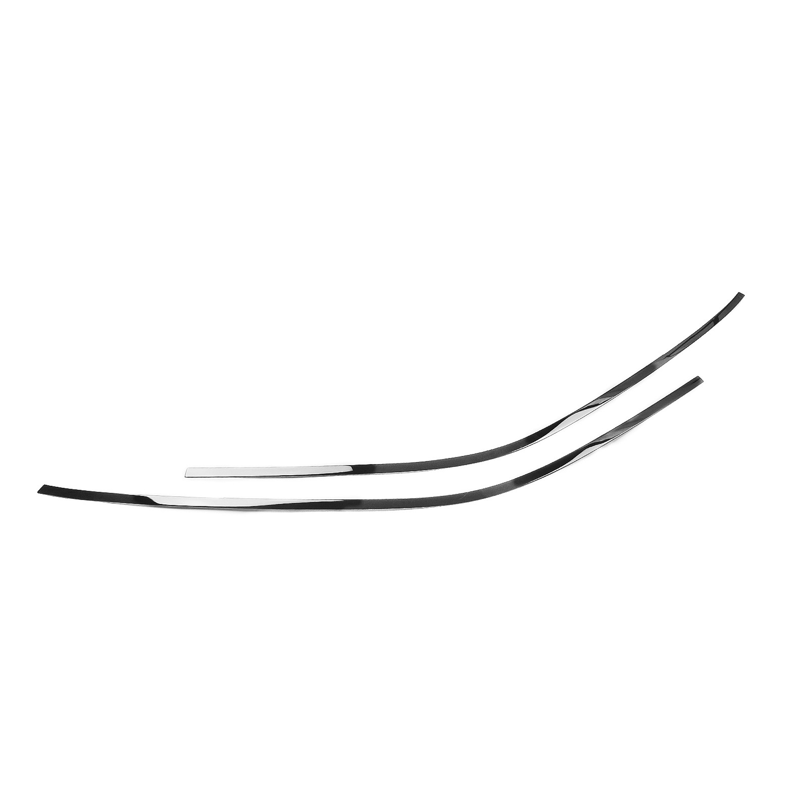 10x Glossy black Car Window Sill Molding Strip Cover Trim For BMW X5 2014-2018