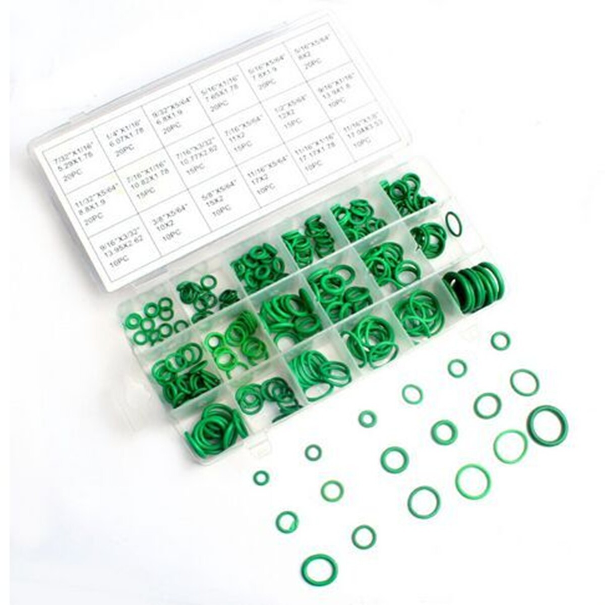 O Rings For Car Air Conditioning A/C Refrigerant Rubber Seal Rings Repair 270Pcs