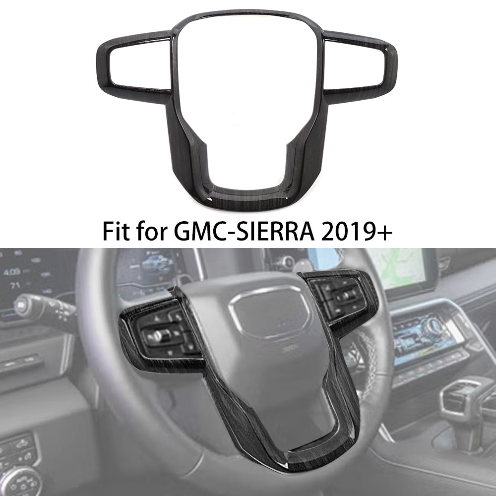 Steering Wheel Trim Cover Overlays For GMC Sierra 1500 2500 2019+ Accessories