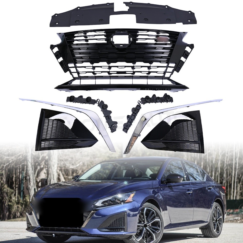 Fog Light Cover Bumper Grille Chrome Trim For 2023 – 24 Nissan Altima SR