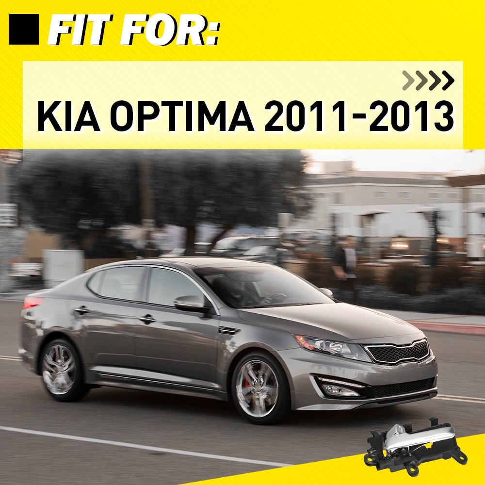 Interior Inner Inside Door Handle Chrome Front Left Fits 2011-13 Kia Optima EPY