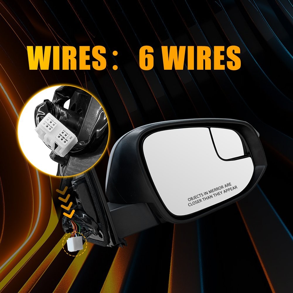 Drive Passenger Side Gray Mirror Assembly For 16-18 Toyota RAV4 Adventure LE SE