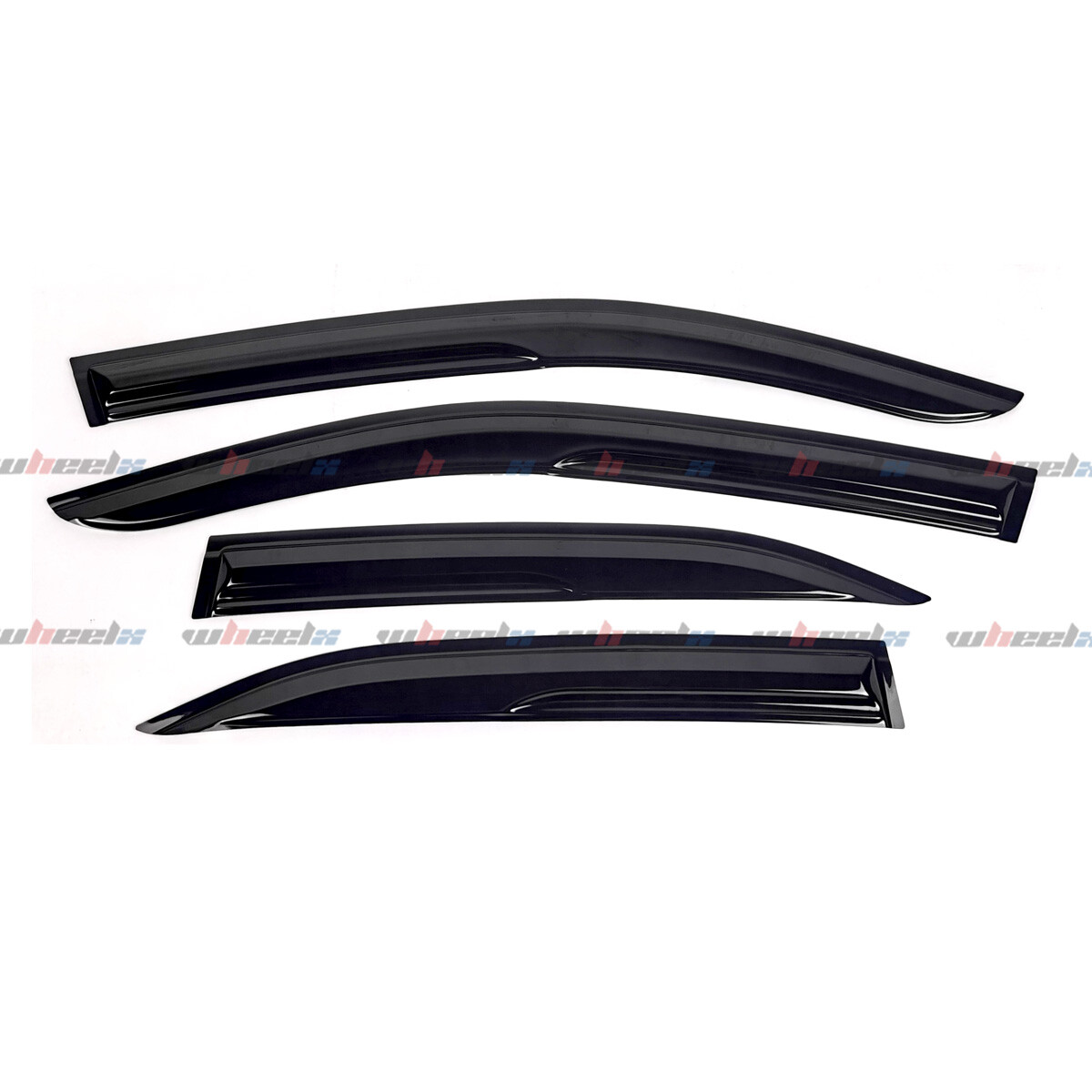 For 19-24 Lexus Ux200 Ux250h JDM Wavy Mugen Style Window Visors Rain Guards 4Pcs