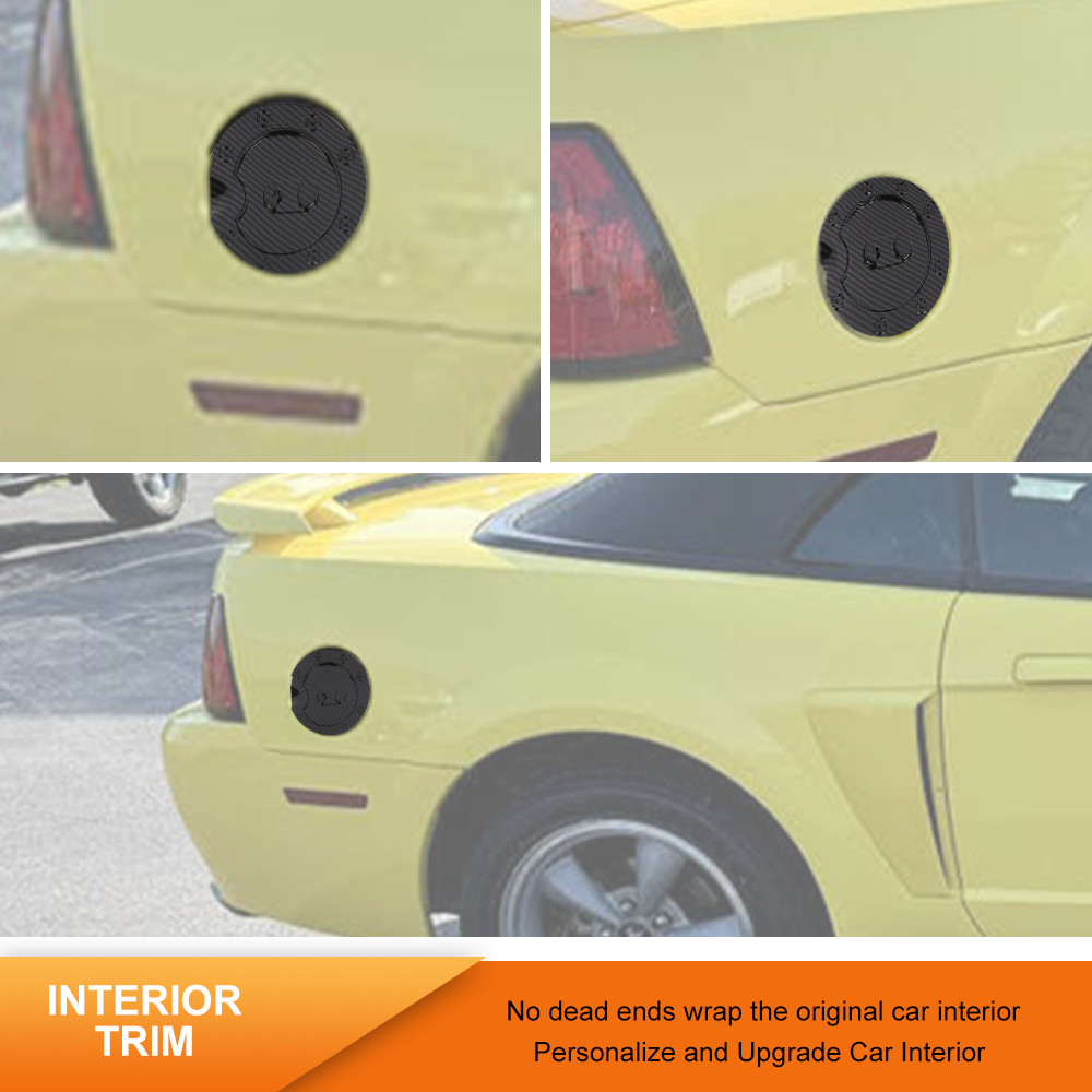 Car Gas Filler Cap Fuel Tank Door Cover Black for Ford for Mustang 1998-2004