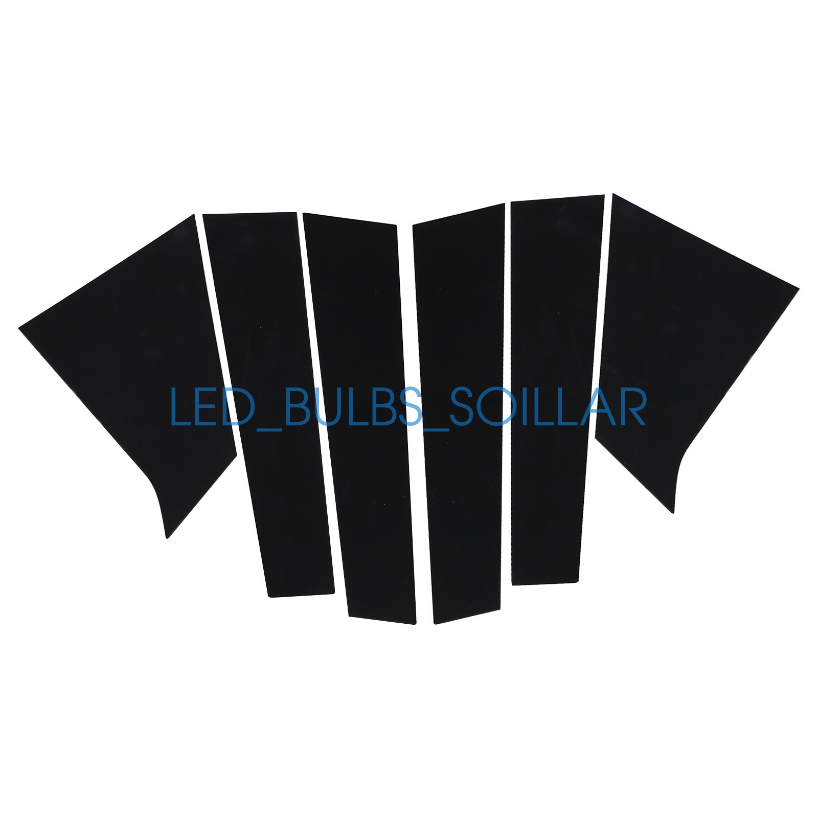 6pcs Black Window Pillar Post Door Trim Cover Set For Chevrolet Malibu 2016-2021