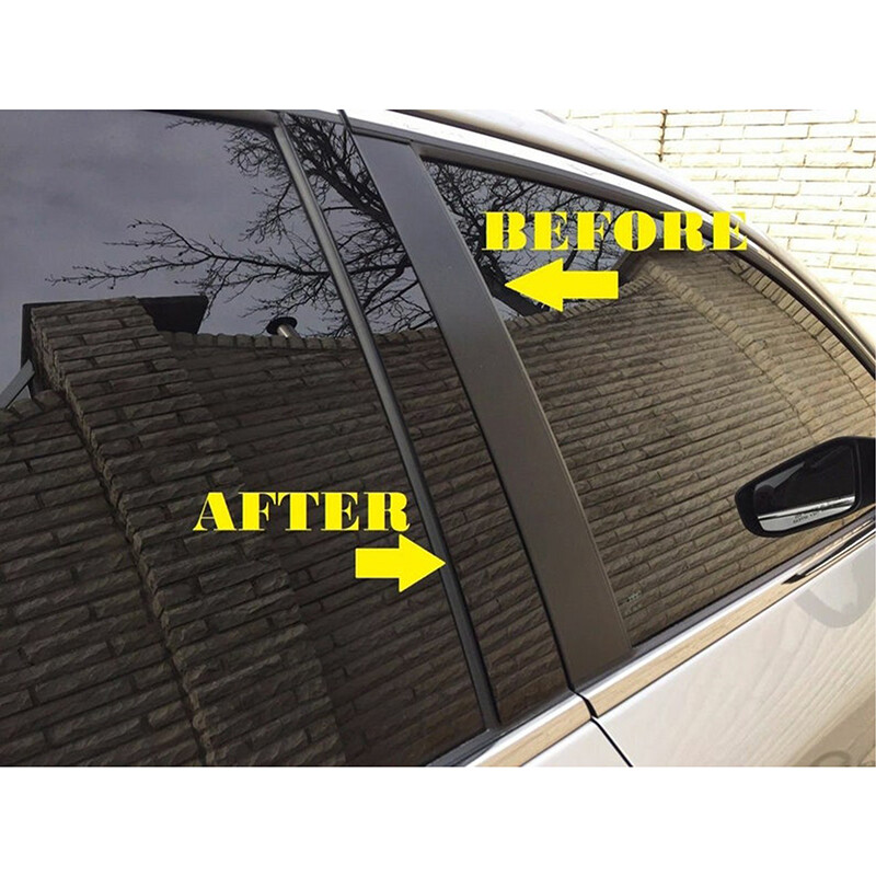 Gloss Black Pillar Posts Door Window Trim Cover Kit For Kia Sorento UM 2015-2020
