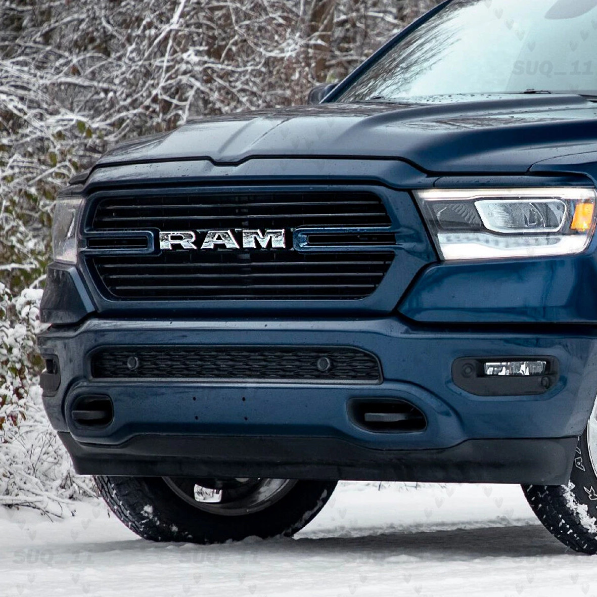 For 2019-23 Ram 1500 DT Chrome Silver Nameplate Emblem For Front Grille Badge