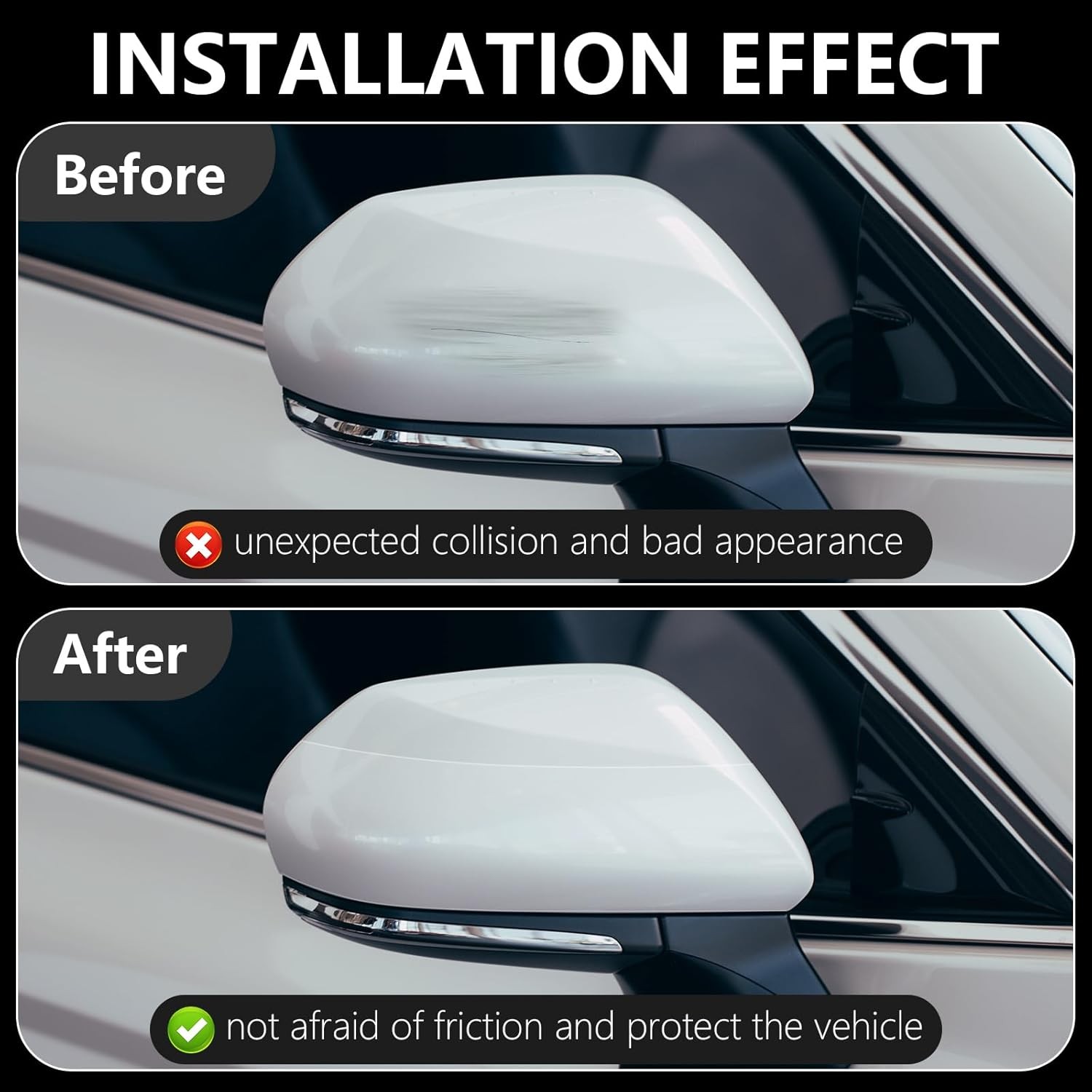 For Toyota Protector Sill Scuff Cover Car Door Clear Strips Exterior Accessories