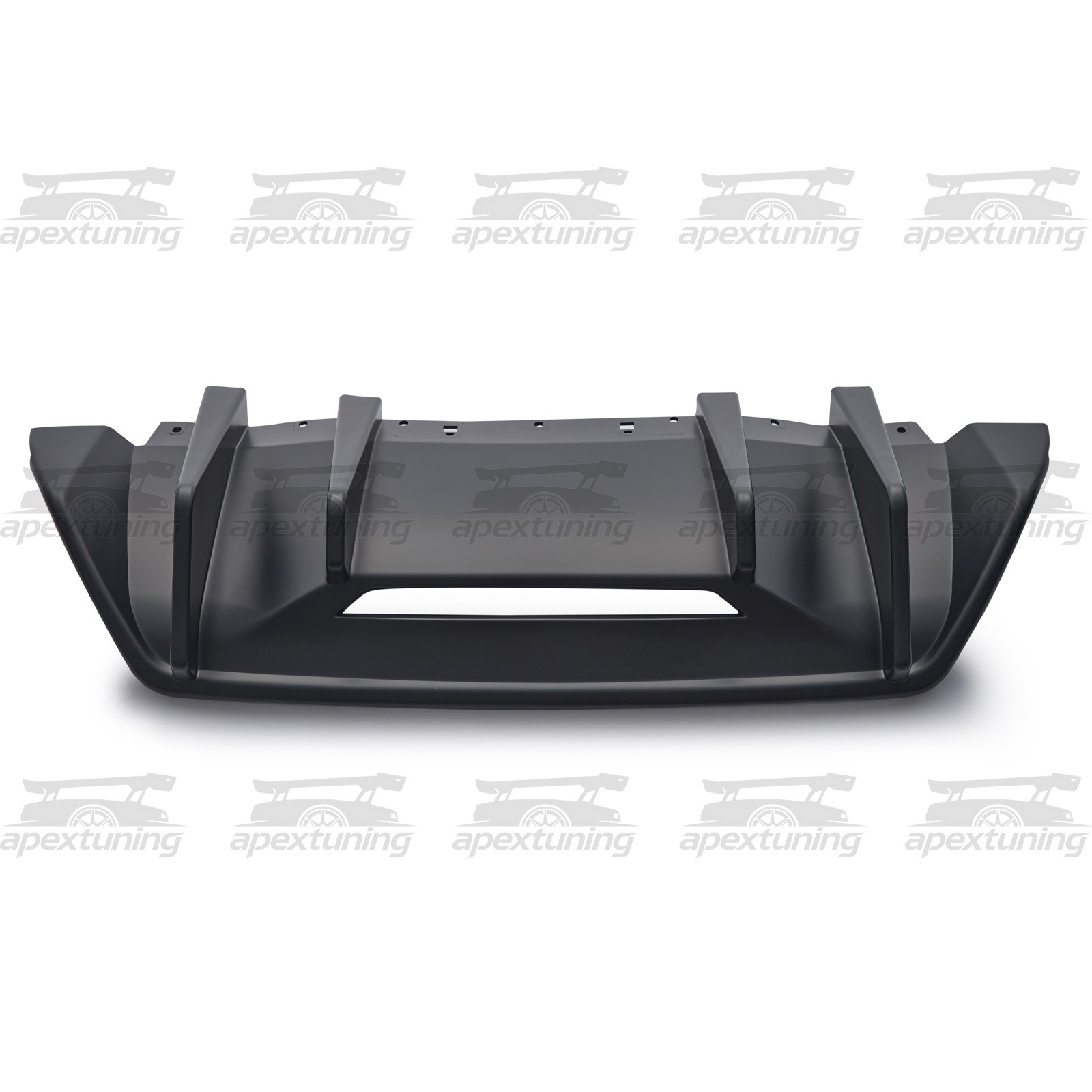 For 2024-2026 Ford Mustang Matte Black Rear Bumper Lower Diffuser Lip Valance