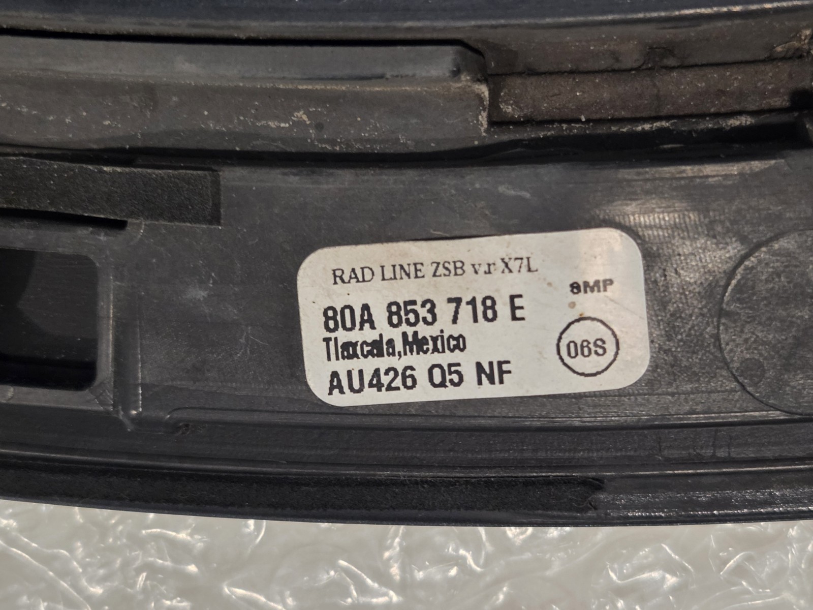 2018 2019 2020 Audi Q5 FRONT RIGHT PASSENGER SIDE WHEEL ARCH MOLDING