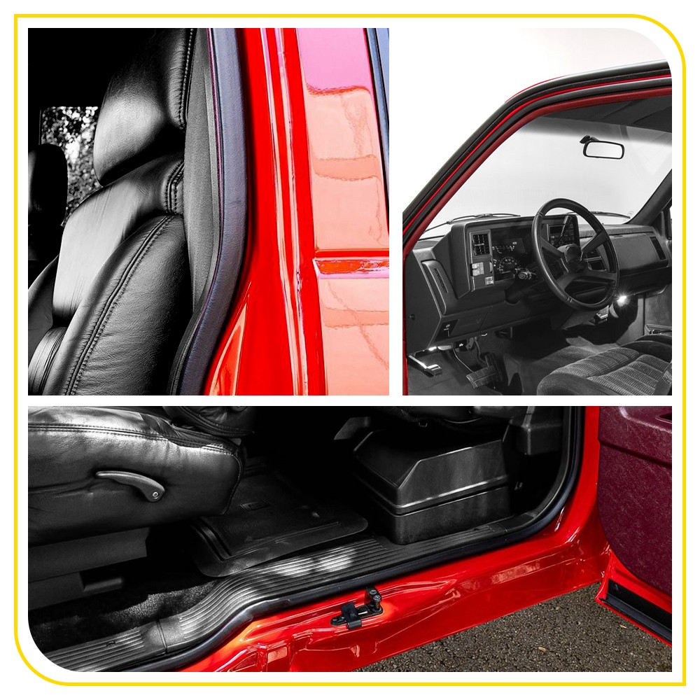 2X Rubber Door Weatherstrip Seals Set For Chevy GMC Suburban C/K 1500 2500 3500