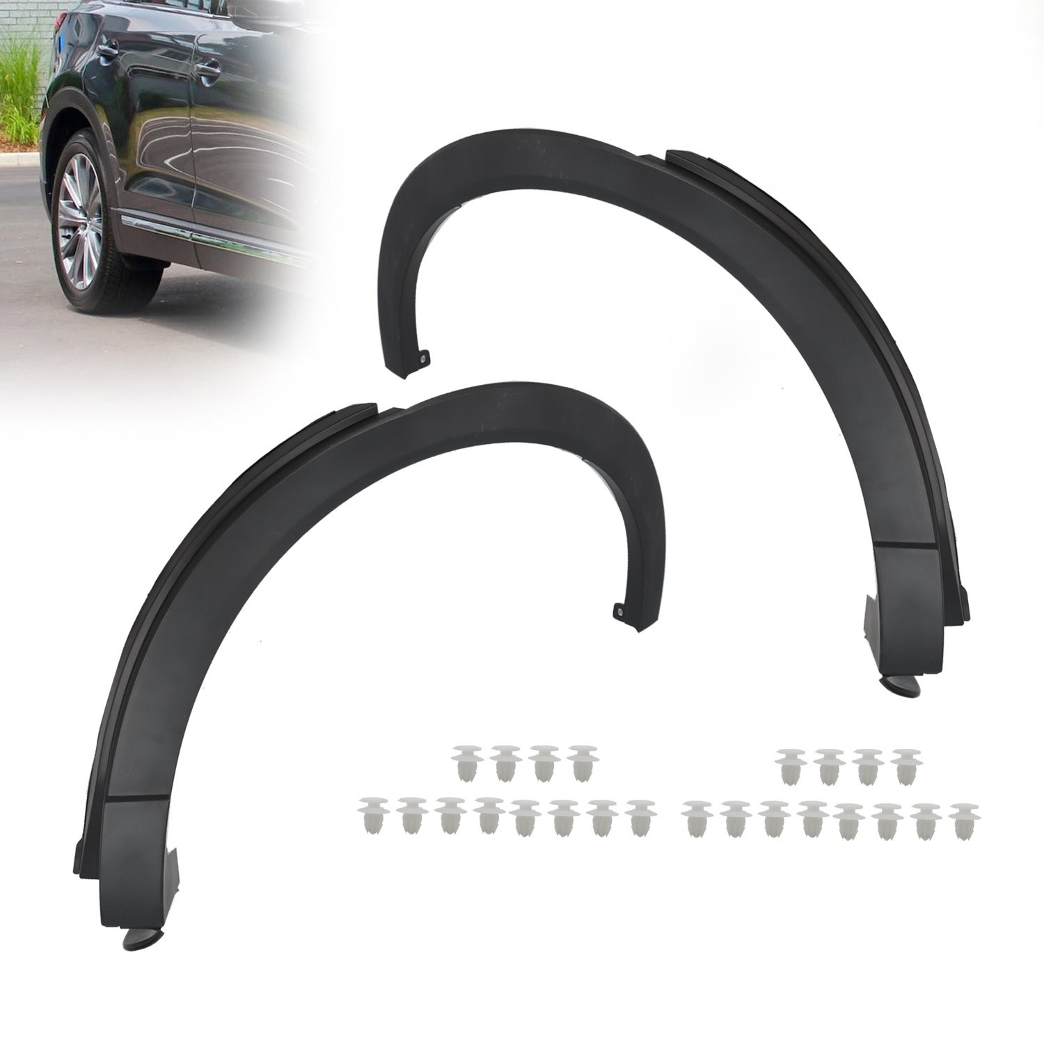 For 2016-2022 Mazda CX-9 Wheel Opening Molding Rear Left Right Side 2pcs