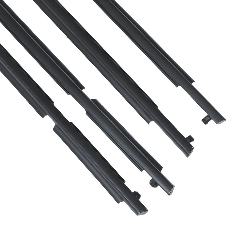 Black Window Weatherstrip Seal Belt Outer Molding Trim For Toyota RAV4 06 -2008