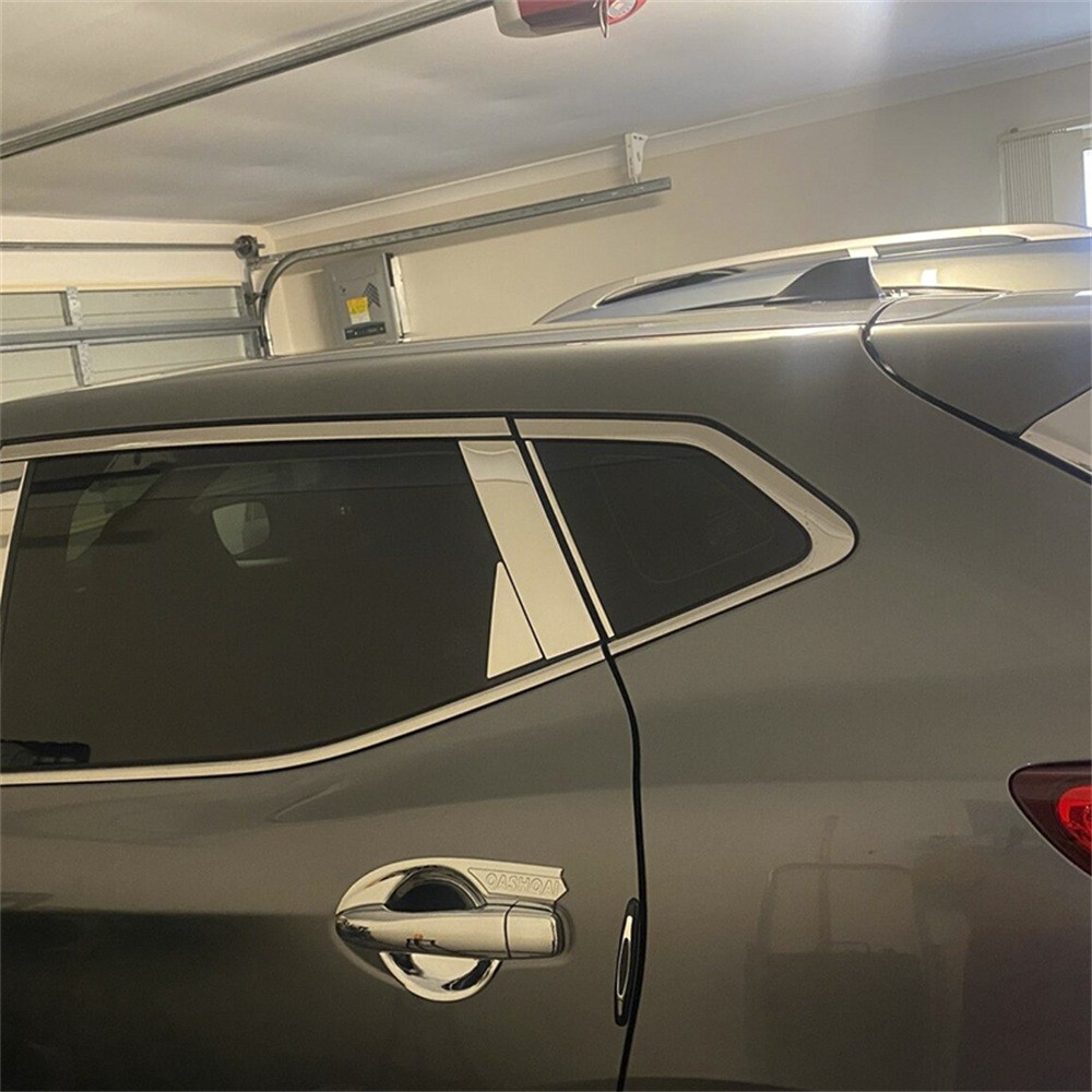 Chrome Acrylic Pillar Posts Window Door Trim Covers for Nissan Altima 2013-2018