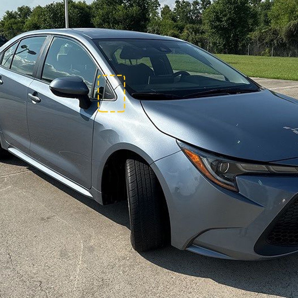 Front Right Left Side Mirror Trim Triangle Cover For 2019 2020 21 Toyota Corolla