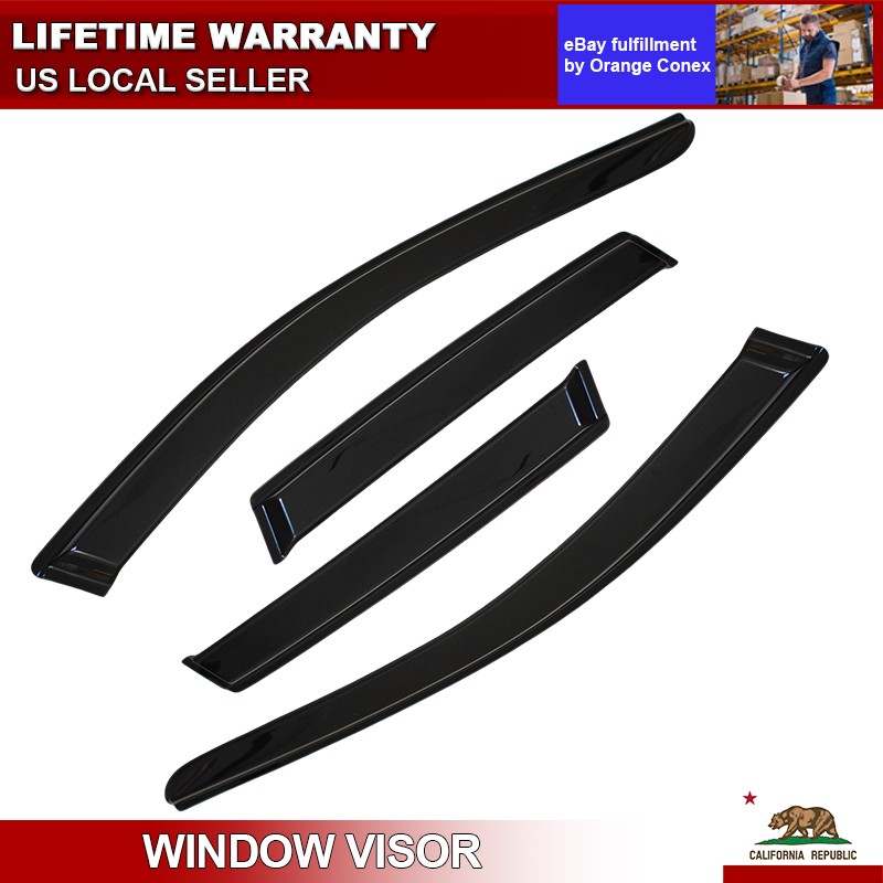 For 2007-2014 Ford Edge 4Pcs Window Vent Visors Sun Rain Guard Wind Deflector