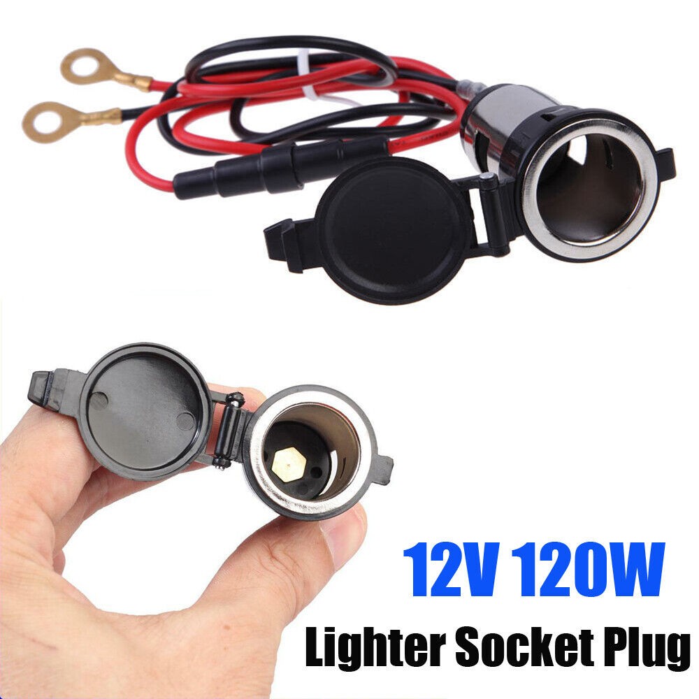 Car Power Socket DC12V 120W Cigarette Plug Outlet Lighter Socket Plug Adapter