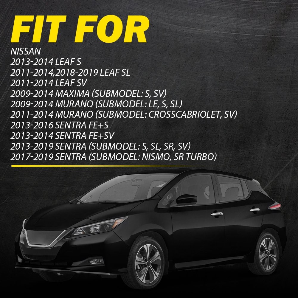 Chrome Left+Right Door Handle 806451AA0A Fit 2009-2014 Nissan Maxima/Murano